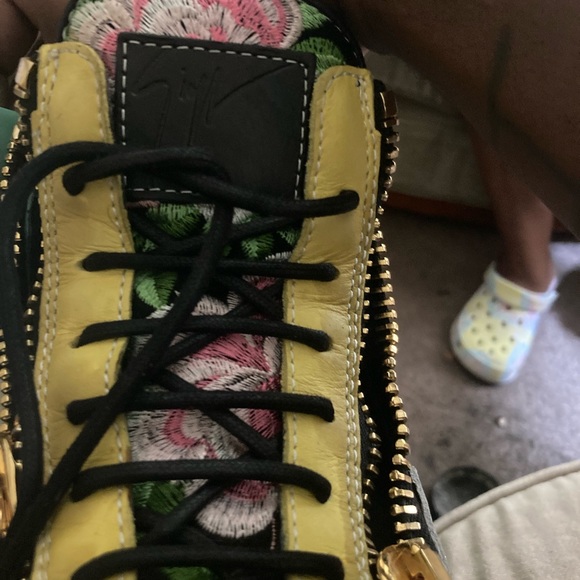 Giuseppe Zanottis Pink Black Yellow Gold White London Tr Donna Camoscio in Nero - Picture 7 of 8